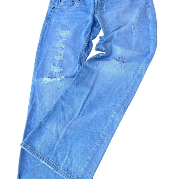 AMERICAN EAGLE size 6 Favorite Boyfriend, 30” inseam, distressed - Picture 2 of 12